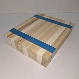 بسته 10 عددی تخته چوب صنوبر ، چهار تراش گندگی شده ، ابعاد هر تخته 1.6 در 4.3 در 20 سانتیمتر .