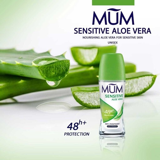 مام رول ضد تعریق زنانه و مردانه مام MUM مدلSENSITIVE ALOE VERA