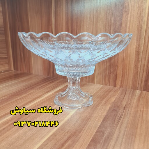 میوه خوری آنجلیکا کریستال خارجی تراش خورده مدل گود بزرگ ، میوه خوری کریستال خارجی مدل آنجلیکا