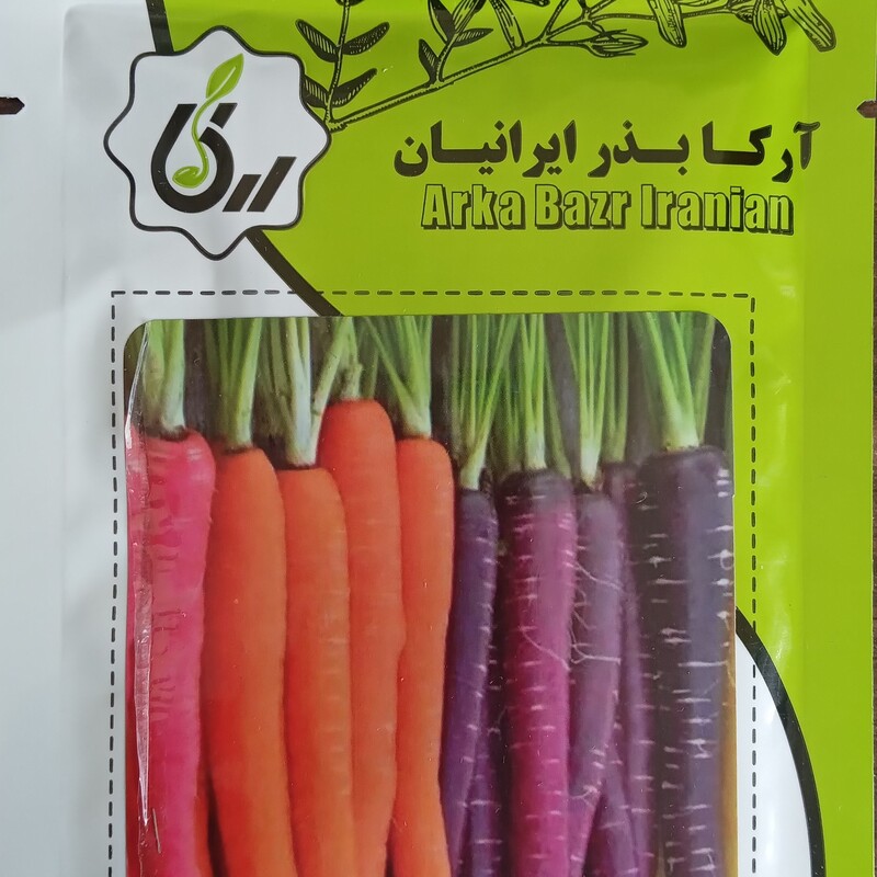 بذر هویج رنگی میکس آرکا بذر ایرانیان حجم خانگی