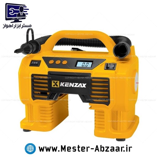 پمپ باد کمپرسور اتوماتیک چند کاره فندکی بلوور کنزاکس دیجیتال مدل KENZAX 5417