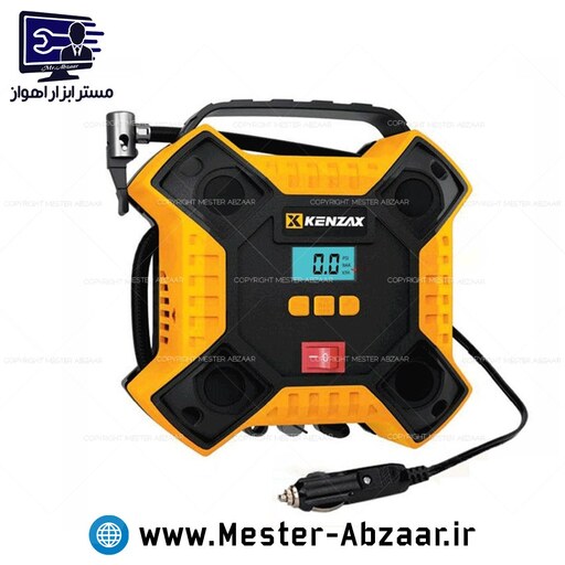 کمپرسور پمپ باد دیجیتال اتوماتیک فندکی کنزاکس خودرو مدل KENZAX 5416