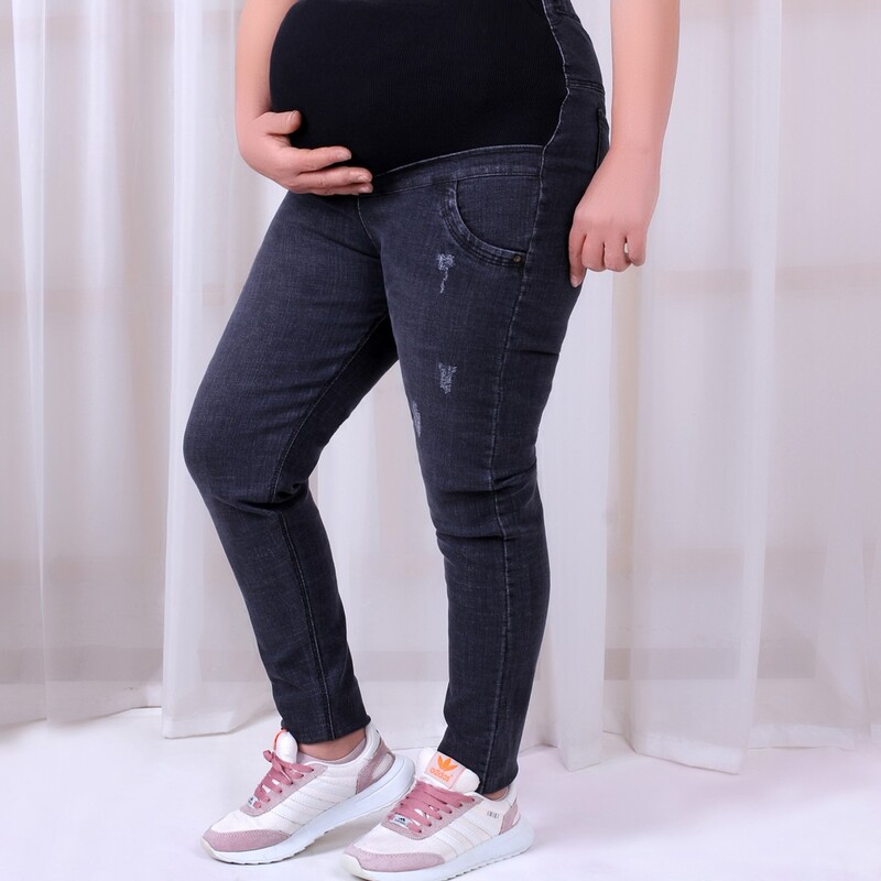 شلوار جین بارداری جین خارجی مدل جذب قد 90