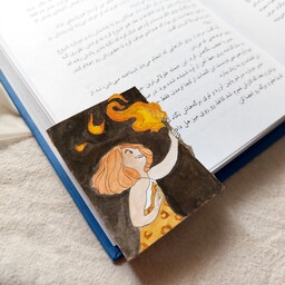 نشانگر کتاب  بوک مارک طرح ایپ نقاشی آبرنگ قابل سفارش در ابعاد و طرح دلخواه