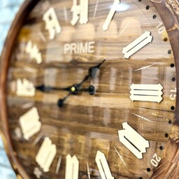 ساعت دیواری چوبی (چوب راش طبیعی ) کد 5