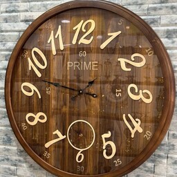 ساعت دیواری چوبی (چوب راش طبیعی)