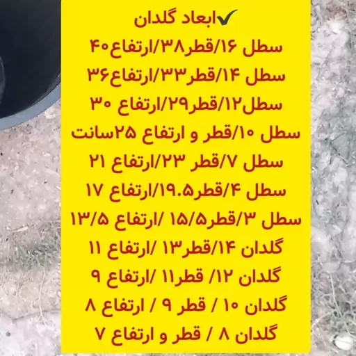 گلدان پلاستیکی سایز12 مناسب سبزه،نشا،کاکتوس،گل