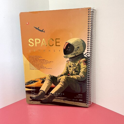 دفتر رحلی  مدل فضانورد صد برگ جلد سخت کد 2