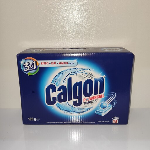 قرص جرم گیر ماشین لباسشویی کالگون calgon بسته 15عددی