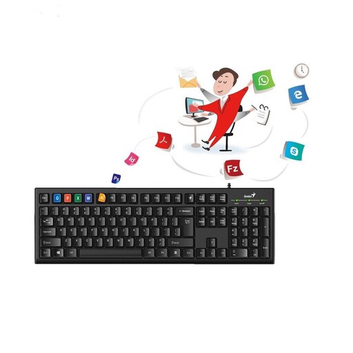 کیبورد جنیوس سیمی Genius Smart KB-100  گارانتی اصلی