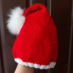 کلاه بابا نوئل اندازه سر نوزاد  و عروسک بابا نوئل   برای عکس برداری در اتلیه هر دو با هم 300