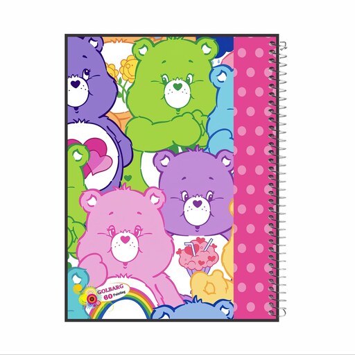 دفتر نقاشی 60 برگ گلبرگ طرح خرس مهربون جلد گلاسه کد 2110