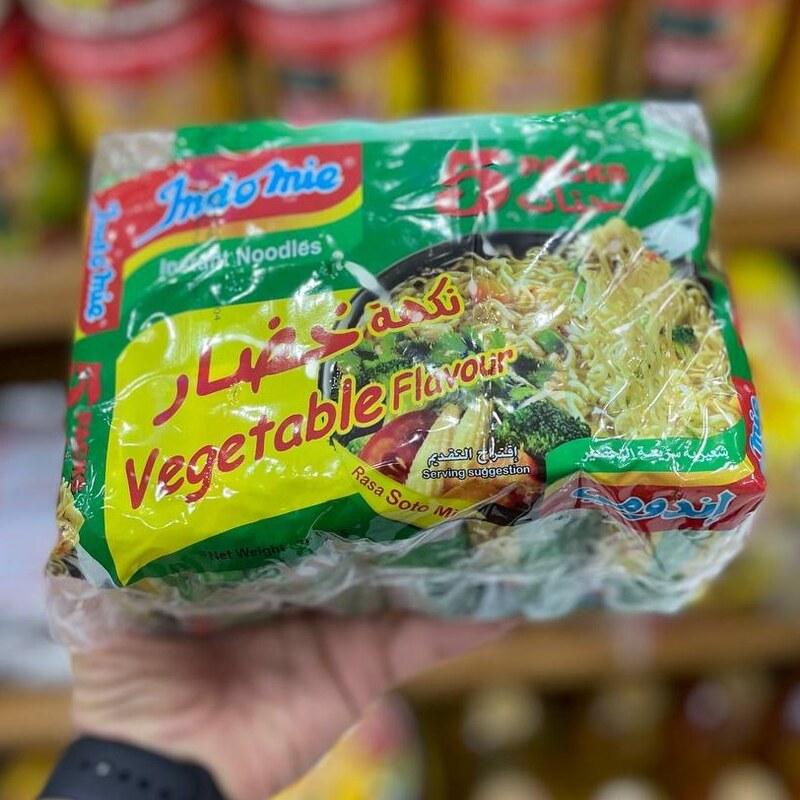 نودل اندومی عربستان طعم سبزیجات بسته 5 عددی 350 گرم