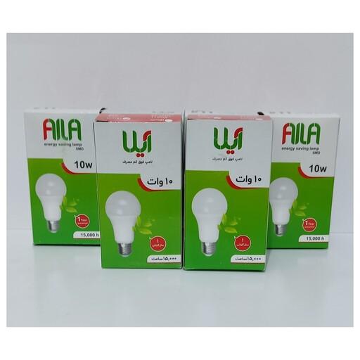 لامپ اس ام دی فوق کم مصرف آیلا 10 وات مهتابی پایه E27 (معمولی)