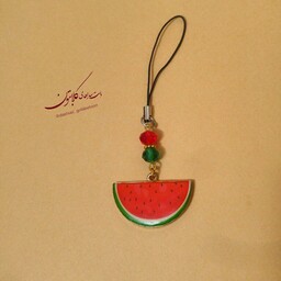 آویز فلش موبایل  کیف جامدادی هندوانه یلدا گلابتون