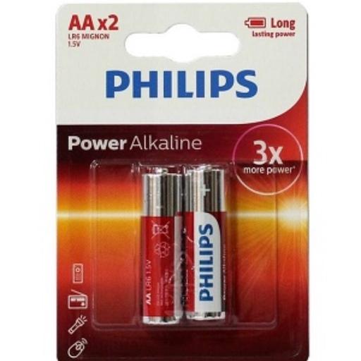 باتری پاورآلکالاین قلمی فیلیپس(AA)