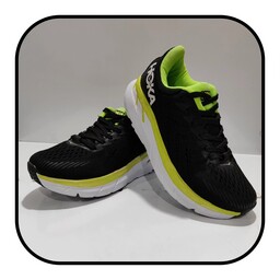 کفش اسپرت هوکا کلیفتون (HOKA CLIFTON ) مشکی رنگ مناسب ورزش با رویه تنفس پذیر