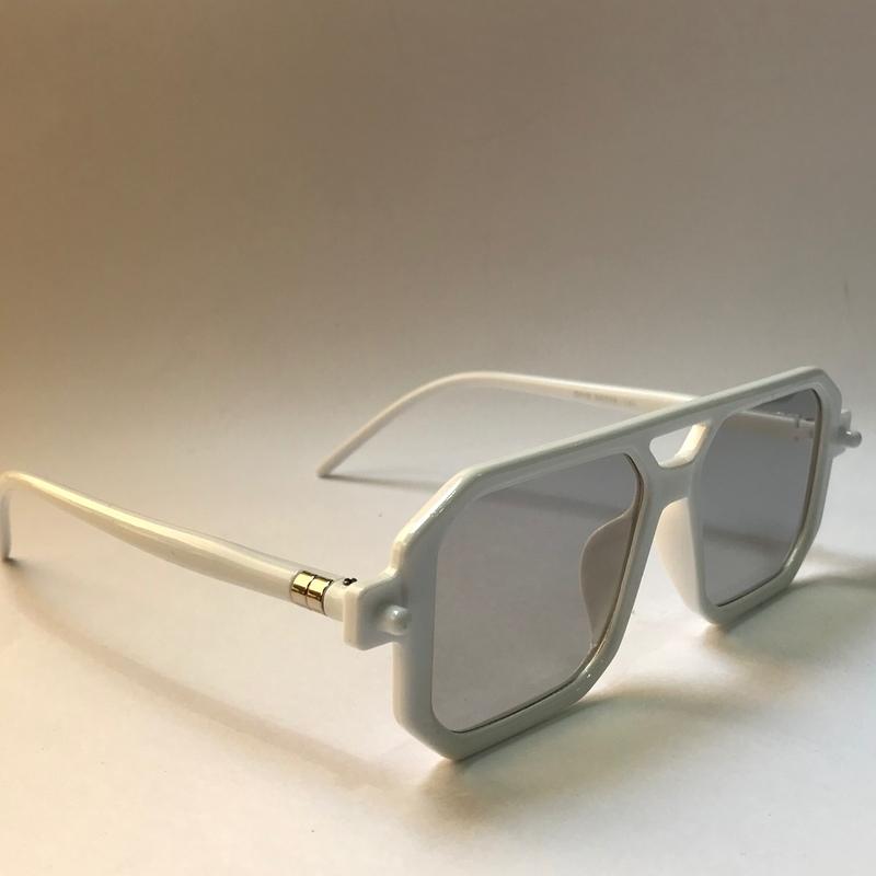 عینک بلوکات سفید و مشکی زنانه و مردانه 