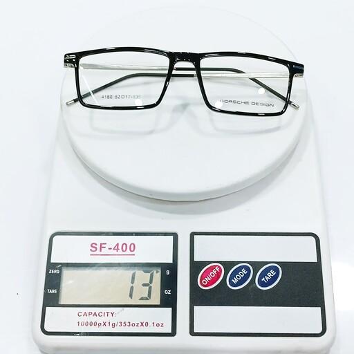 عینک طبی مردانه کایوچویی دسته فلزی عینک تحت مستطیلی با قابلیت تعویض عدسی های جدید نمره دار دسته عینک فلزی و بدنه کایوچوی