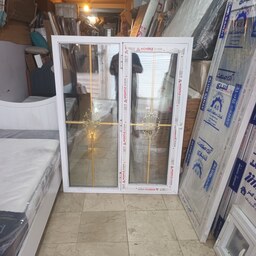 پنجره یو پی وی سی شیشه دو جداره 150درعرض 100هزینه ارسال به عهده مشتری میباشد