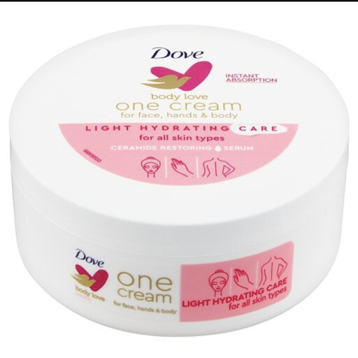 کرم مرطوب کننده صورت، دست و بدن Dove Light، 250 میلی لیتر