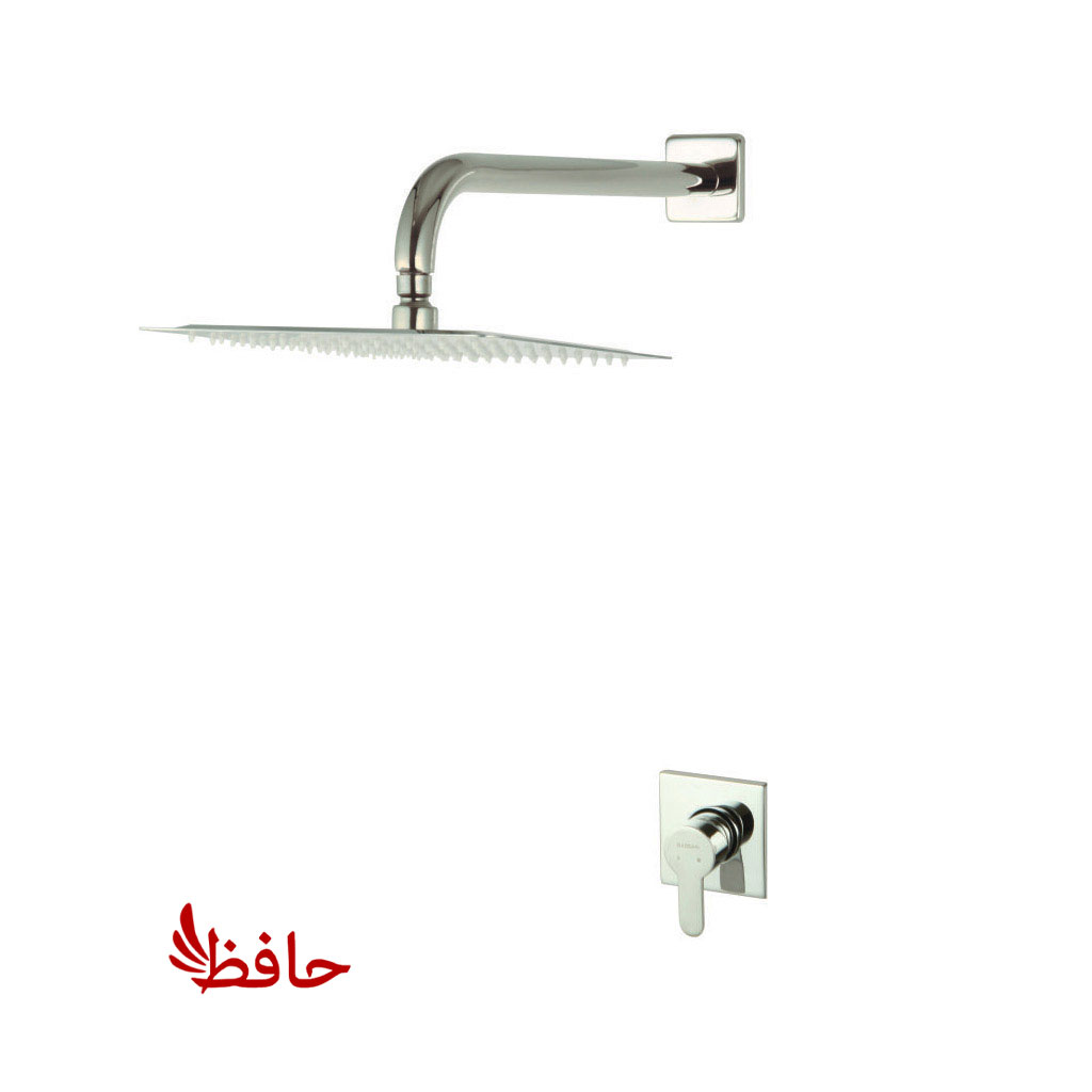 شیر حمام توکار راسان مدل ویوات فلت کروم کلاس 3