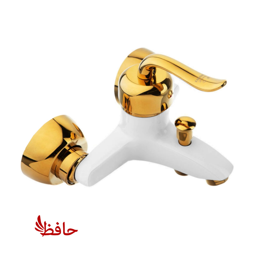 شیر حمام راهدانه صنعت مدل قاصدک سفید طلایی