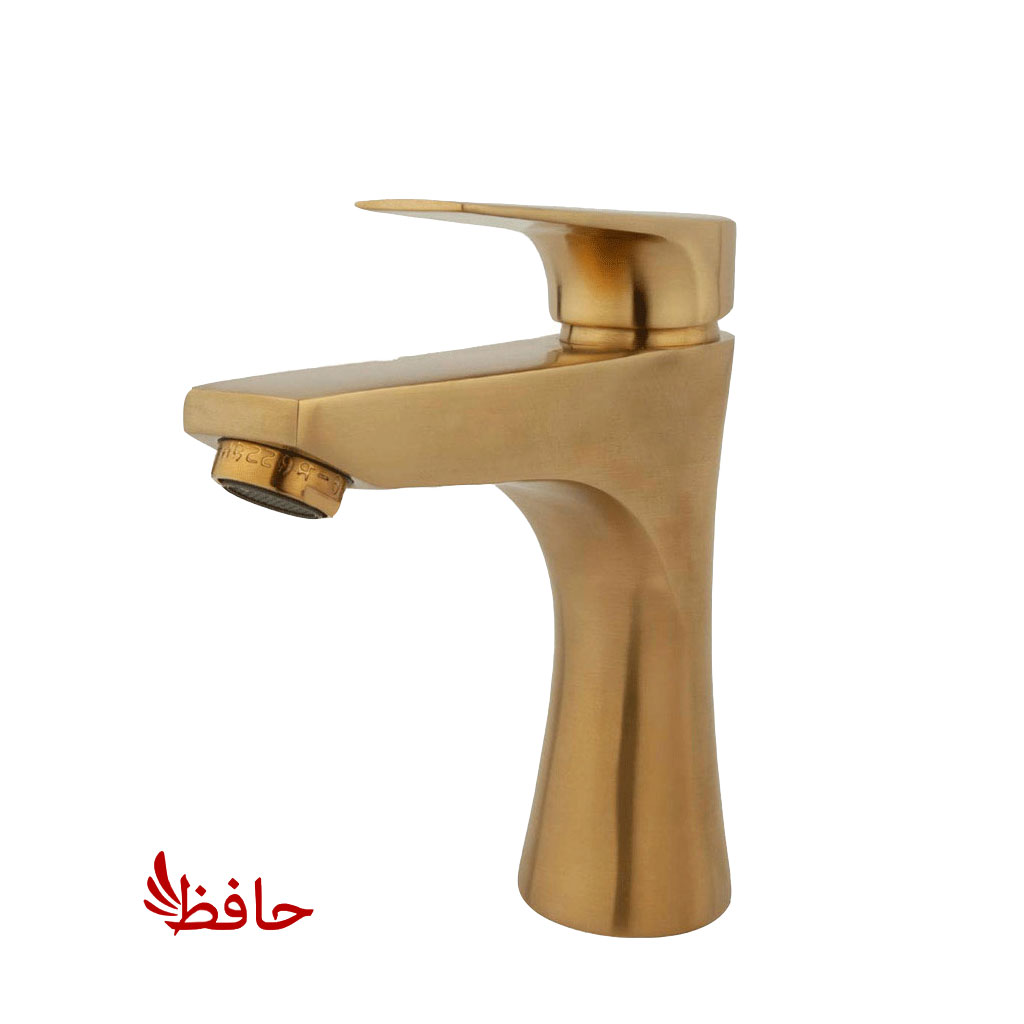 شیر روشویی راسان مدل آتیس طلایی مات