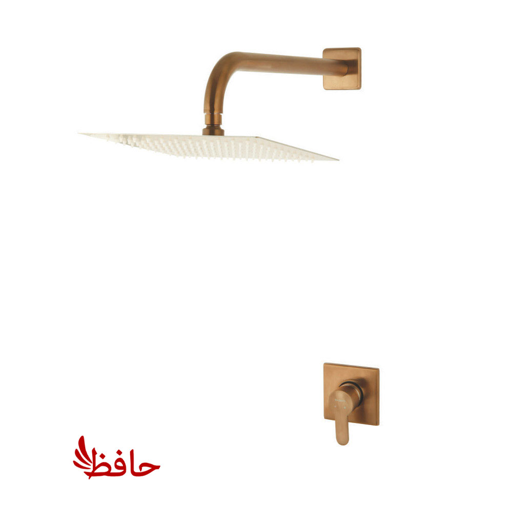 شیر حمام توکار راسان مدل ویوات فلت رزگلدمات کلاس 3