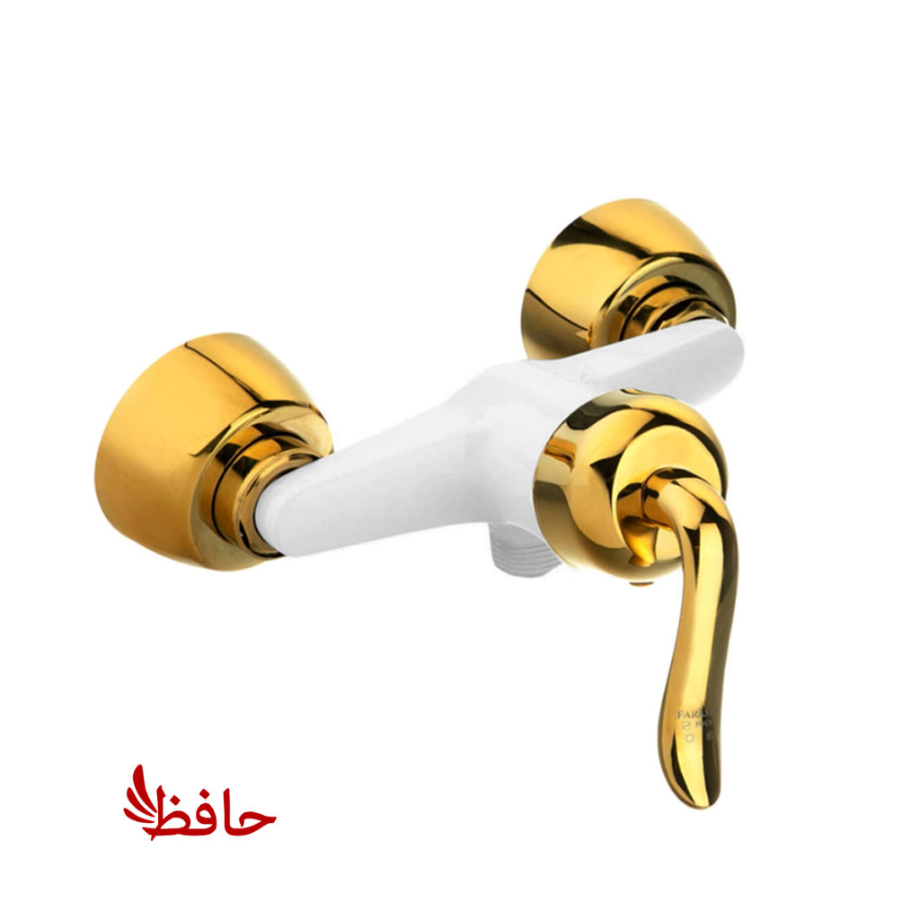 شیر توالت راهدانه صنعت مدل قاصدک سفید طلایی