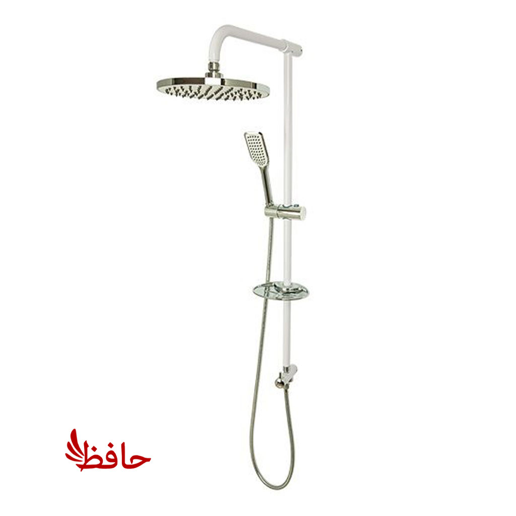 علم دوش دوکاره راسان مدل تینا سفید کروم