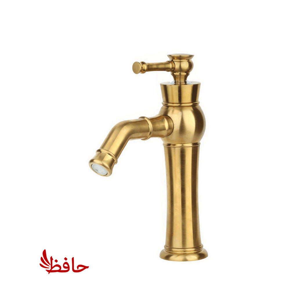 شیر روشویی راسان مدل الیزه طلایی مات