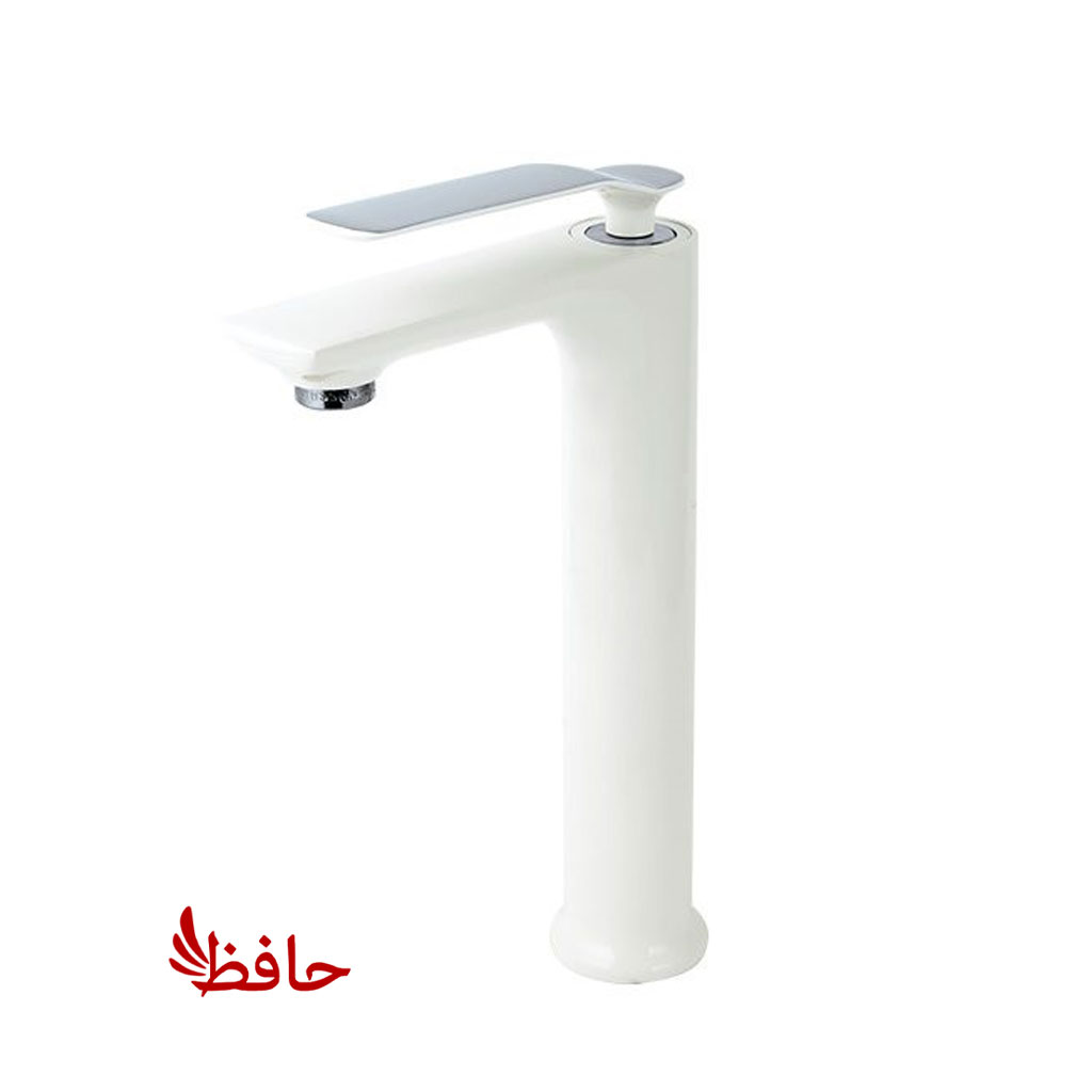 شیر روشویی پایه بلند راسان مدل آوات شیری کروم