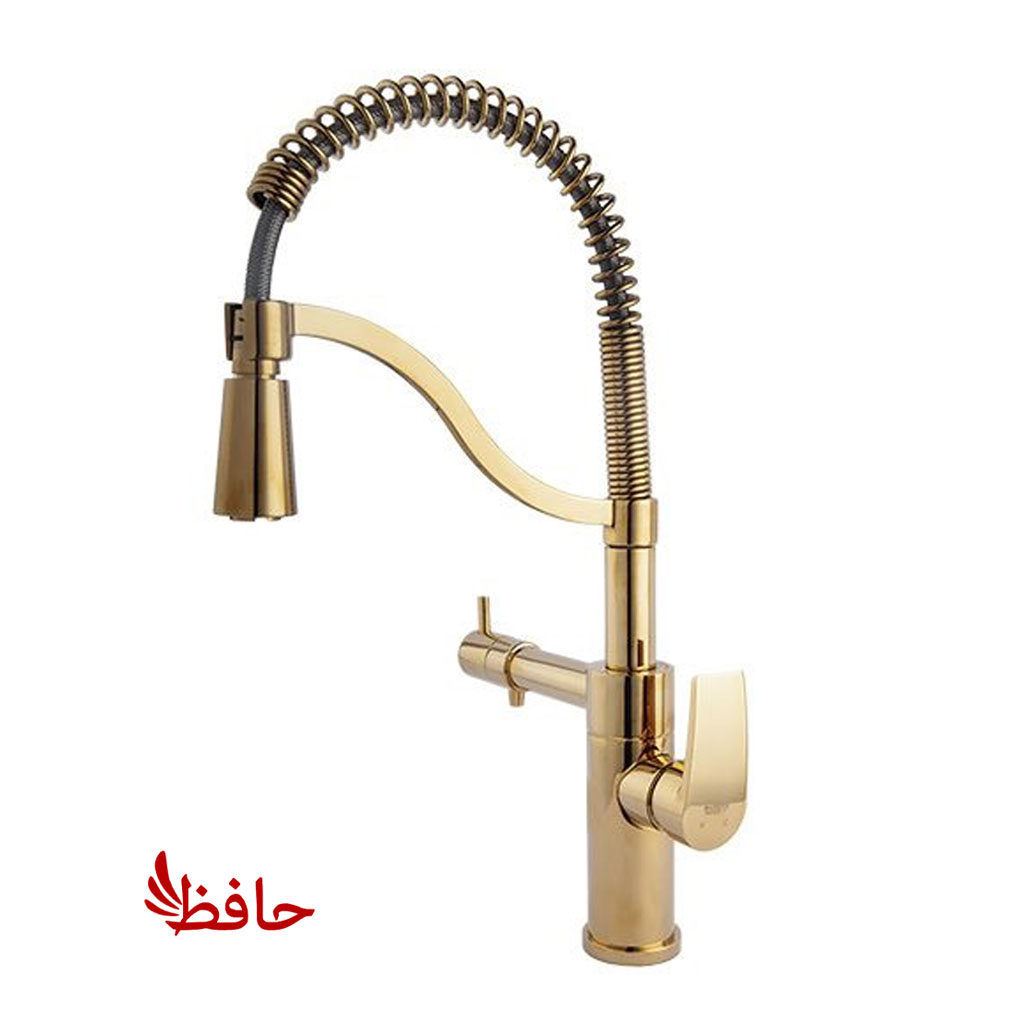 شیر ظرفشویی فنری دومنظوره راسان مدل راشل طلایی