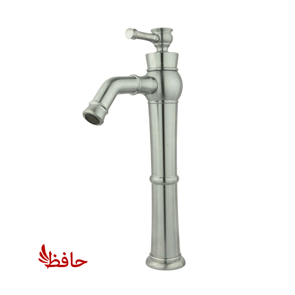 شیر روشویی پایه بلند راسان مدل الیزه کروم مات