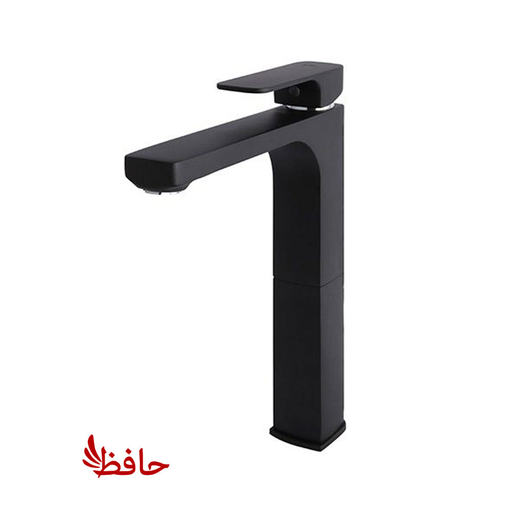 شیر روشویی پایه بلند راسان مدل گارنت مشکی