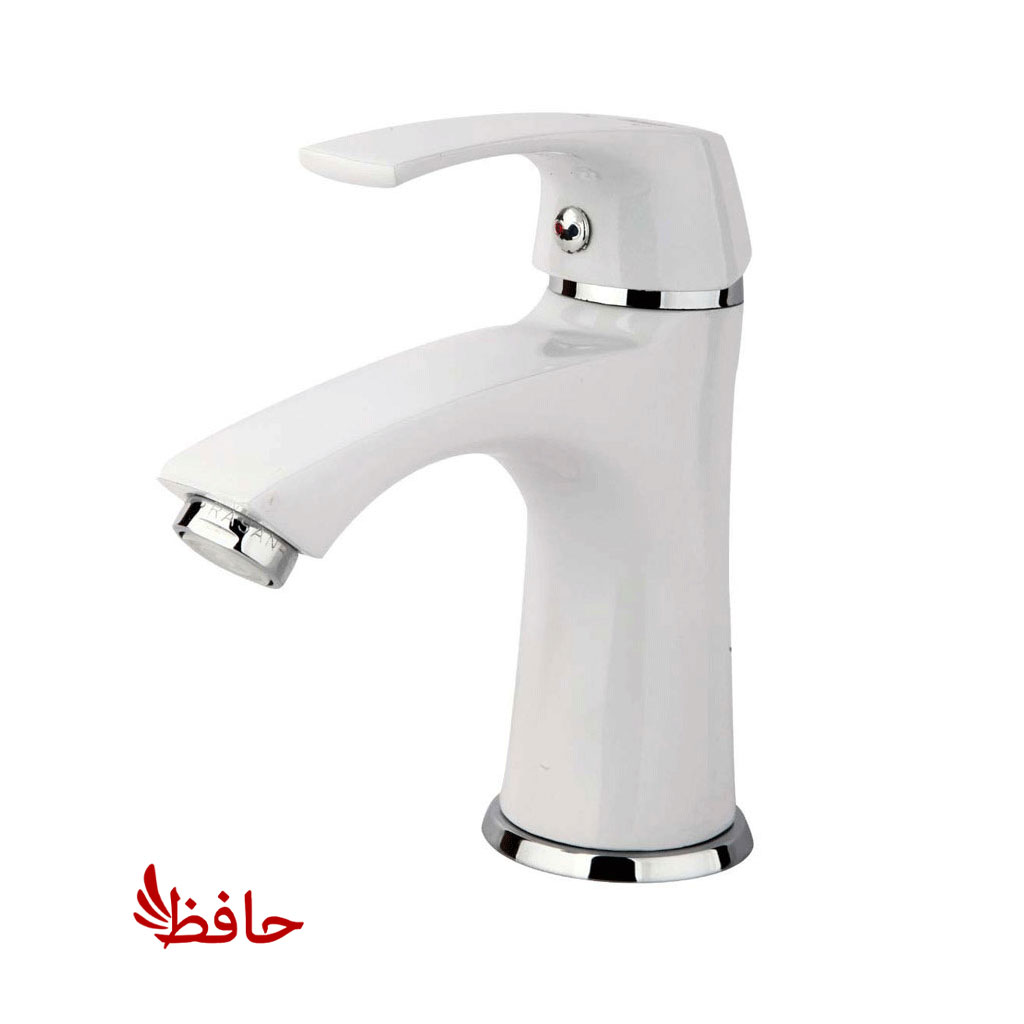 شیر روشویی راسان مدل لوتوس سفید کروم (پسکرایه)