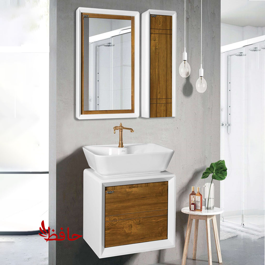 روشویی کابینتی آویتا مدل ساترون قهوه ای (پسکرایه)