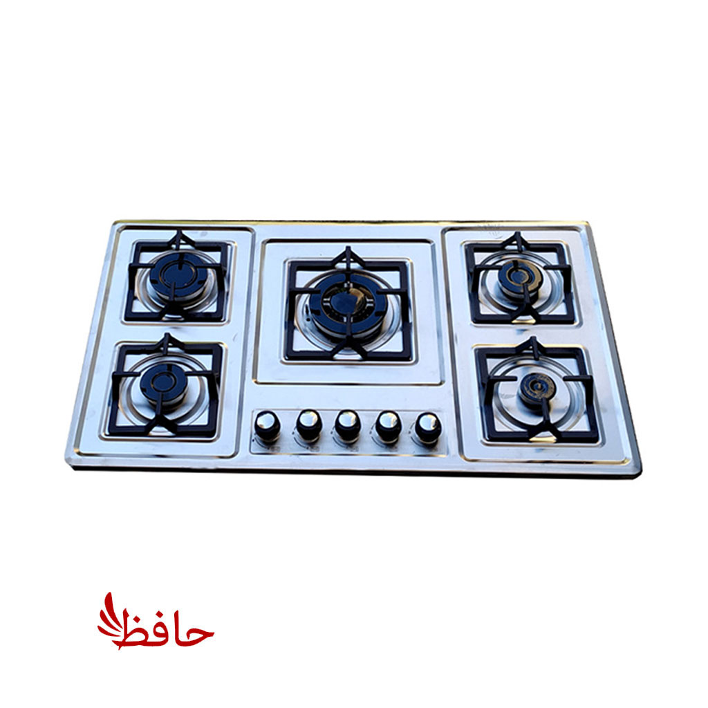 اجاق گاز صفحه ای استیل پنج شعله دنپاسر مدل STML1 (پسکرایه)