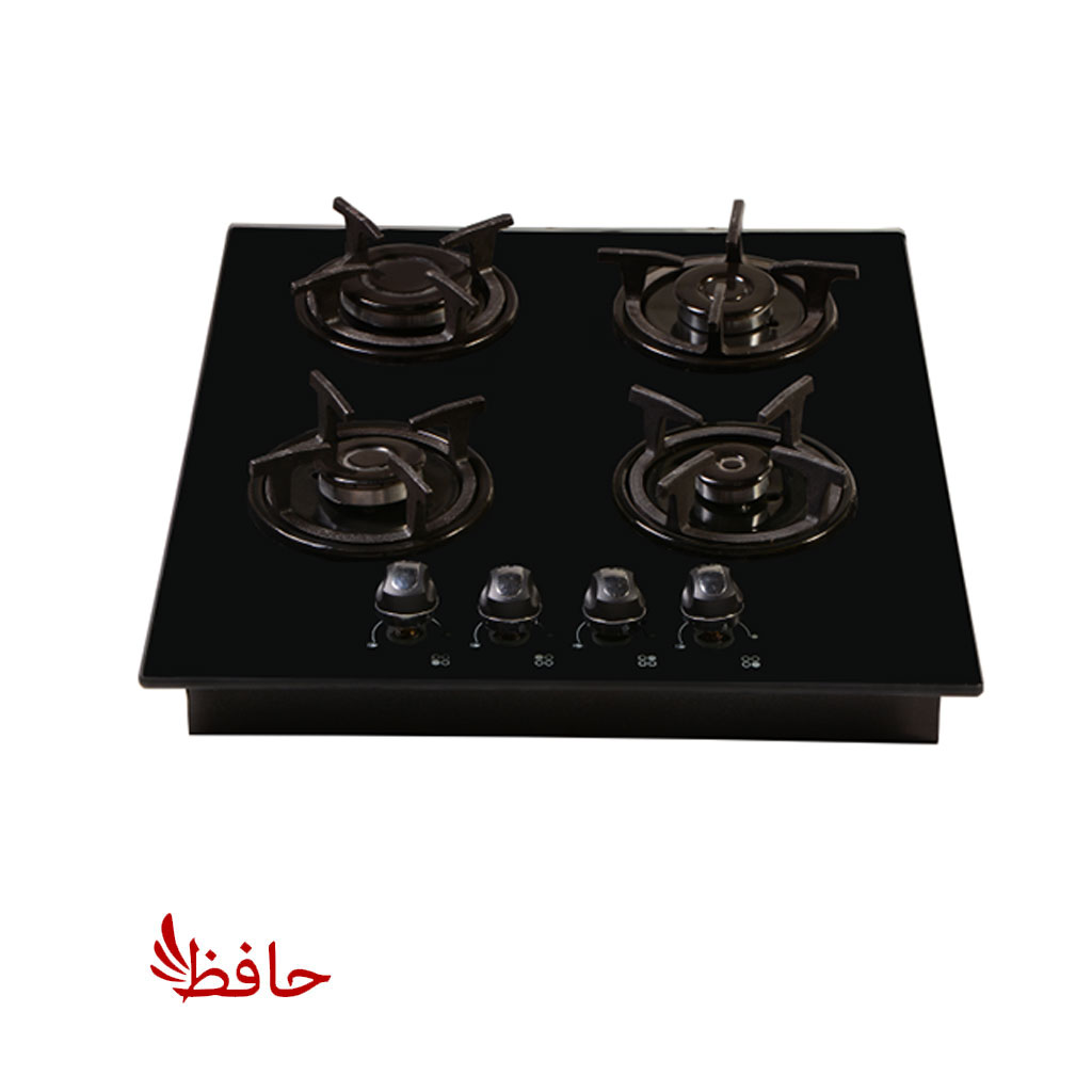 اجاق گاز صفحه ای شیشه ای چهار شعله جنرال مدل اران (ترموکوبل دار) (پسکرایه)