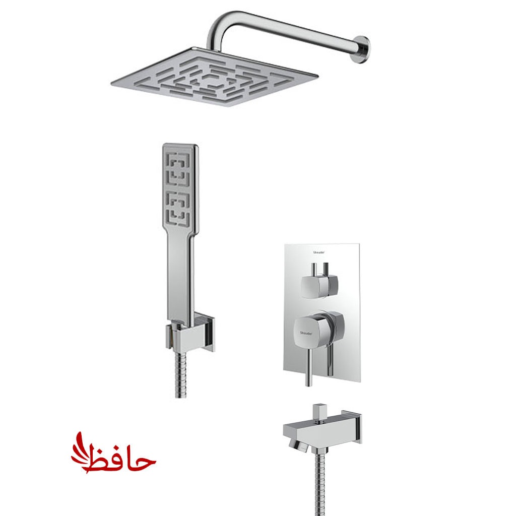 شیر حمام توکار شودر مدل رومر کروم تیپ 4 BRASS (پسکرایه)