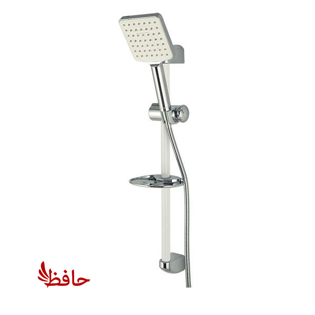 علم دوش تک کاره راسان مدل یونیکا سفید کروم (پسکرایه)