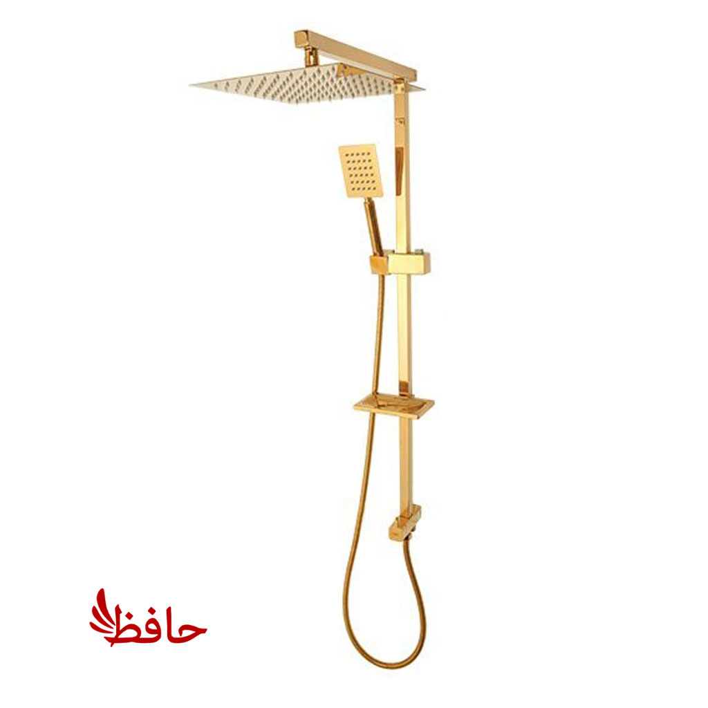 علم دوش دوکاره راسان مدل آرام طلایی (پسکرایه)