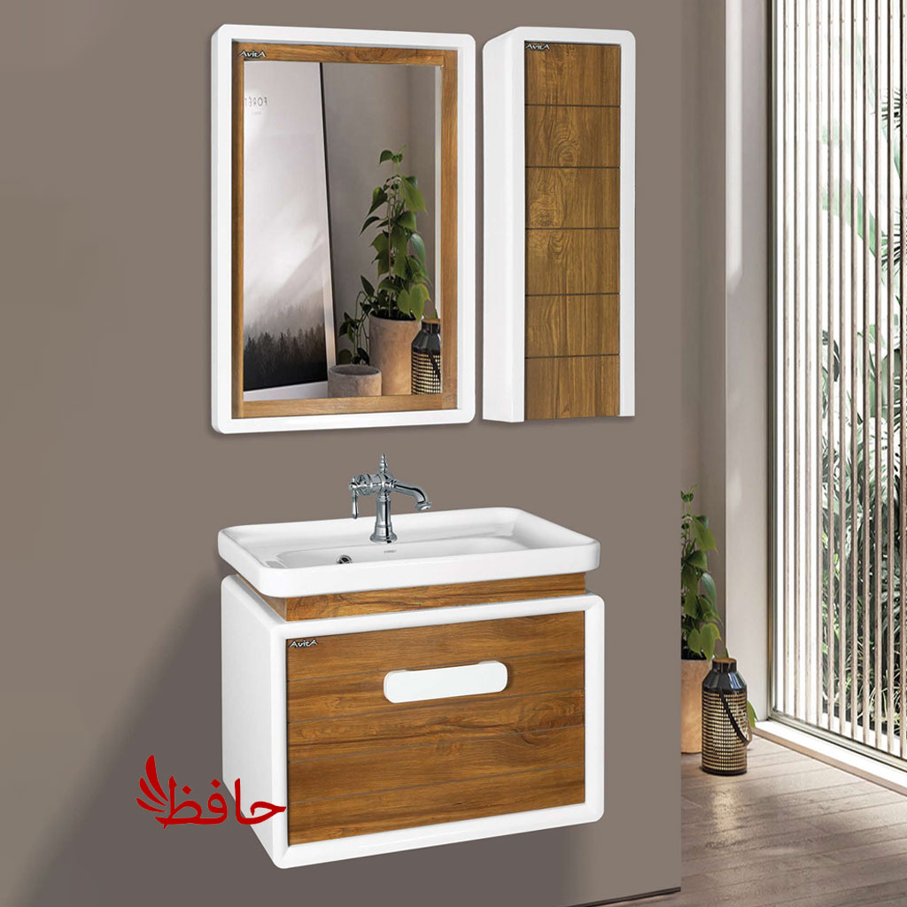 روشویی کابینتی آویتا مدل ارسیتا قهوه ای (پسکرایه)