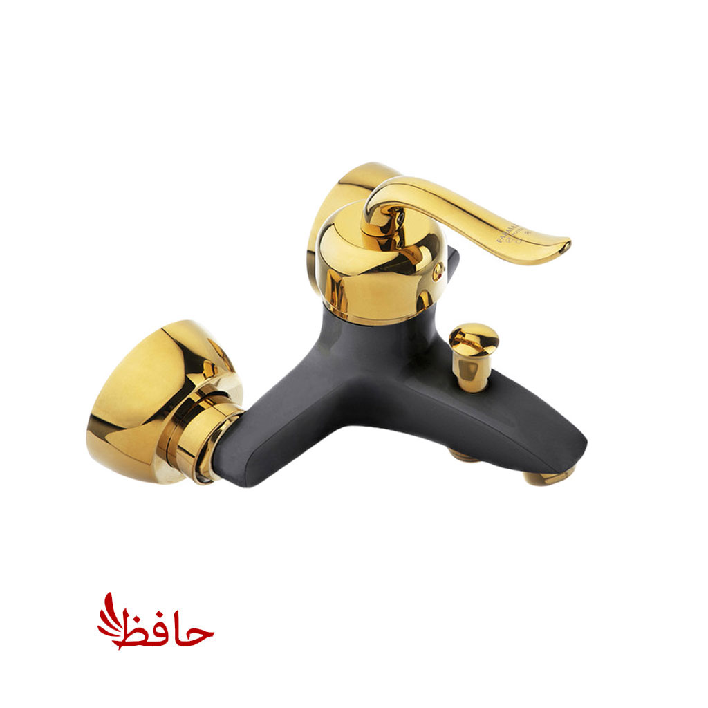 شیر حمام راهدانه صنعت مدل قاصدک مشکی طلایی (پسکرایه)