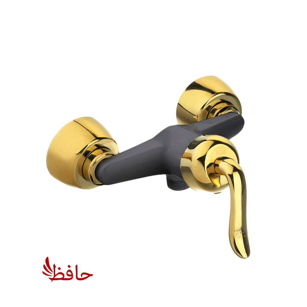 شیر توالت راهدانه صنعت مدل قاصدک مشکی طلایی (پسکرایه)