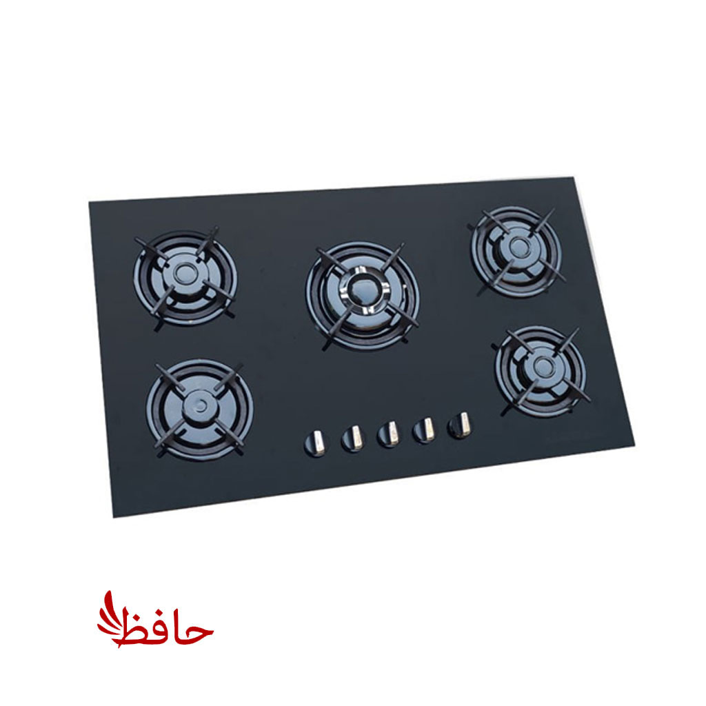 اجاق گاز صفحه ای شیشه ای پنج شعله مدل BT1N (پسکرایه)
