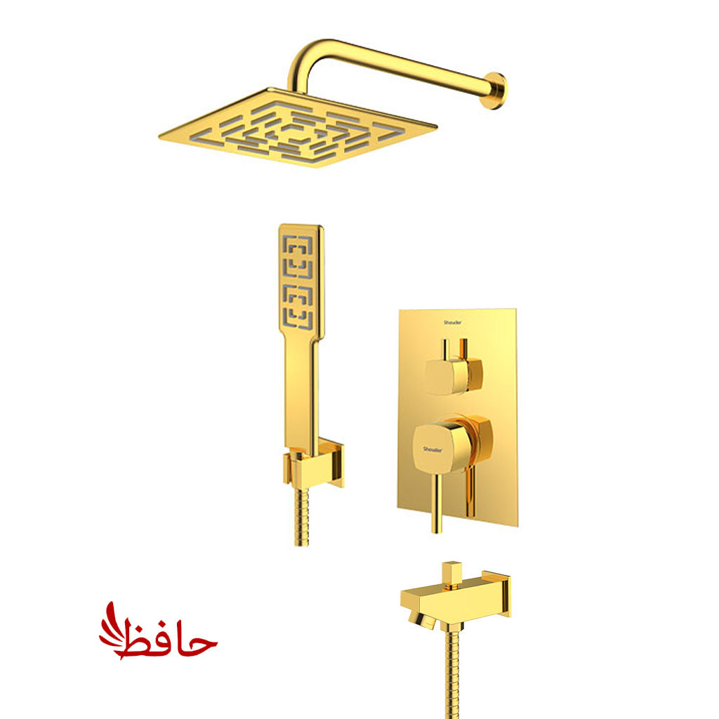 شیر حمام توکار شودر مدل رومر طلایی تیپ 4 BRASS (پسکرایه)