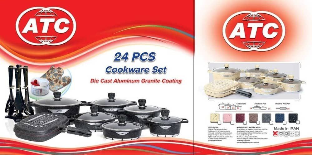 سرویس چدن 24پارچه طرح زندگیATC A171