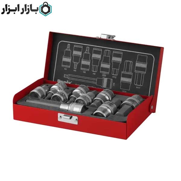 جعبه بکس 9 پارچه 1/2 اینچ شش گوش رونیکس مدل RH-2692